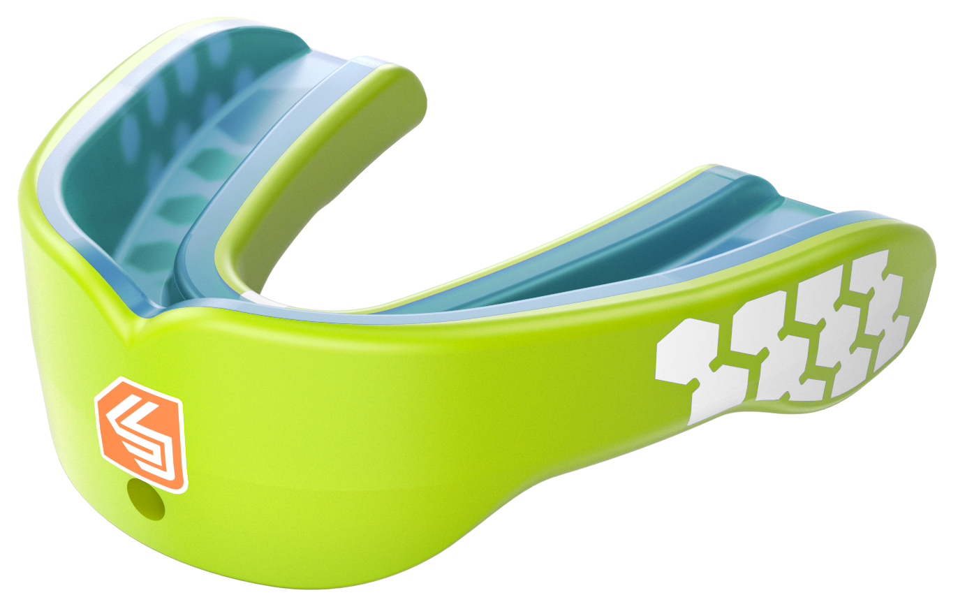 Shock Doctor Adult Gel Max Power Print Mouthguard - GREEN